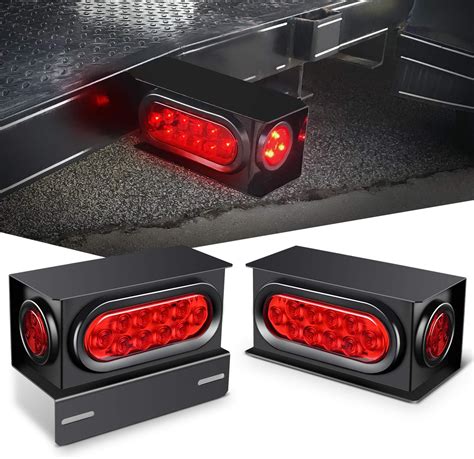 metal trailer light boxes|rollback tail light boxes.